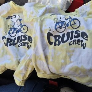 Garanimals Cruise Crew Baby Twin Shirt - Yellow and Blue Tie-Dye
